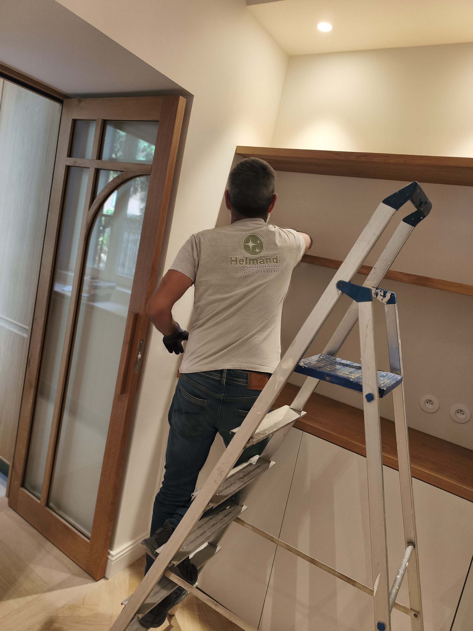 Remise en état d’un appartement d’architecte rue des Jardins à Toulouse.